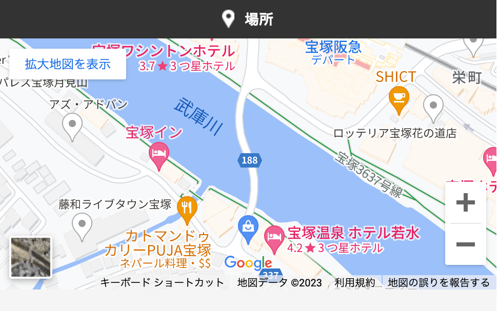 宝塚市　宝来橋　地図